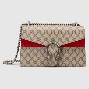 Horsebit  Beige Ebony Red Silver GG Supreme Canvas Suede Leather
